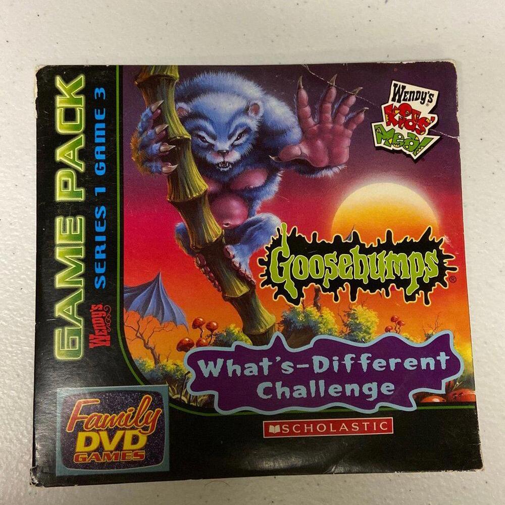 Goosebumps Scholastic DVD Game Wendys